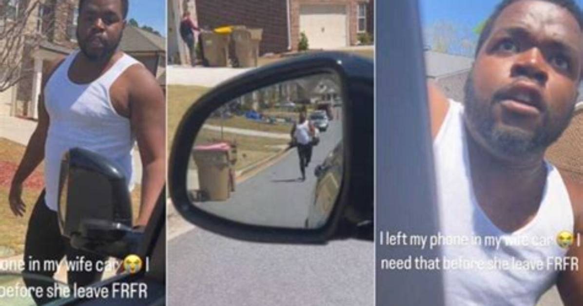 "He's Hiding Something": Married Man Chases Wife Along the Street After Forgetting Phone in Her Car