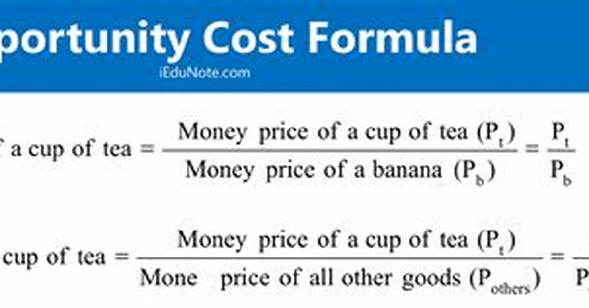 How to Compute for Opportunity Cost?