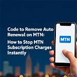 How to Stop Mtn Auto Renewal Subscription?