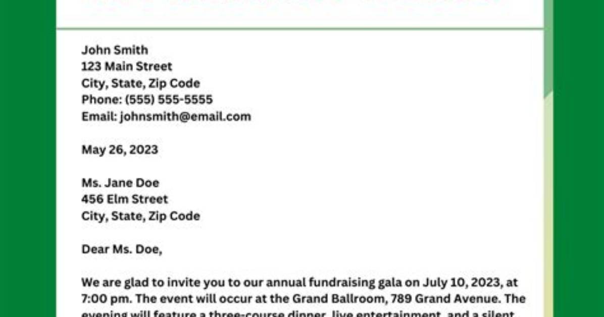 How to Write a Letter of Invitation (Samples Included)