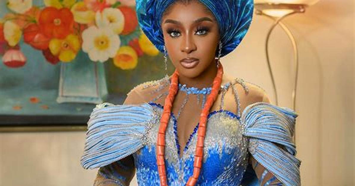 Ini Edo Shows Opulence and Elegance in Flamboyant Blue Dress, Fans React: "It's Giving Everything"