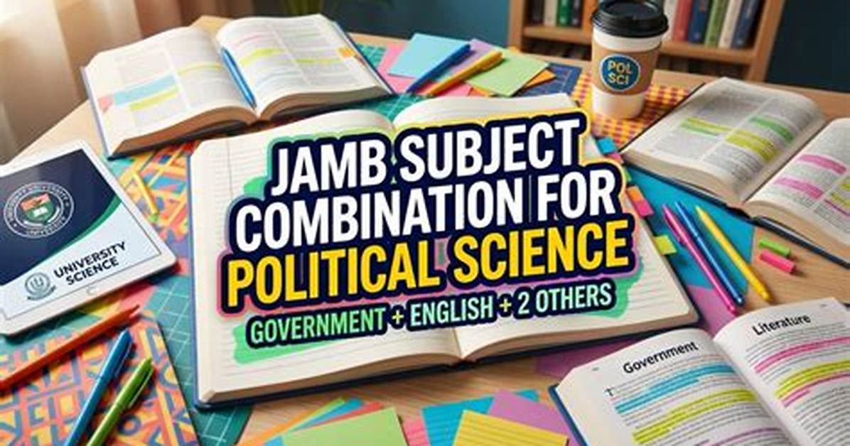 Jamb Subject Combination for Political Science in 2024/2025