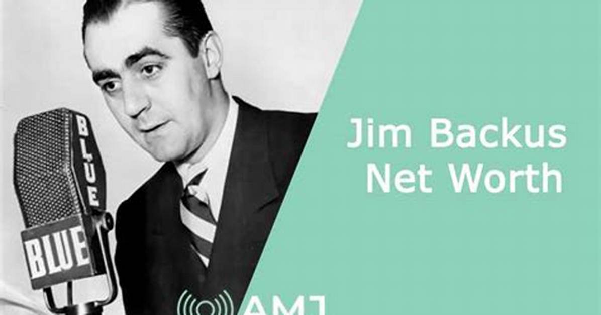 Jim Backus Net Worth