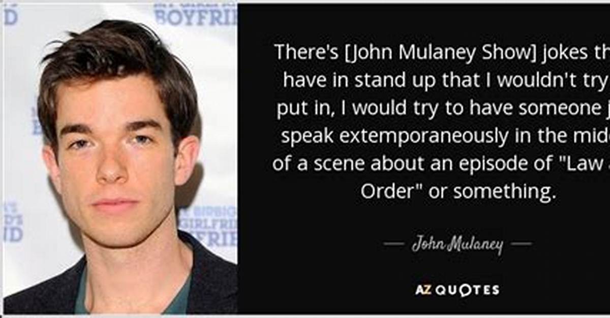 John Mulaney Controversy for Transphobic Jokes: What Did He Say?