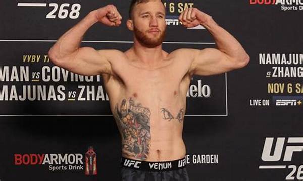 Justin Gaethje Tattoo | How Many Body Inks Does He Have