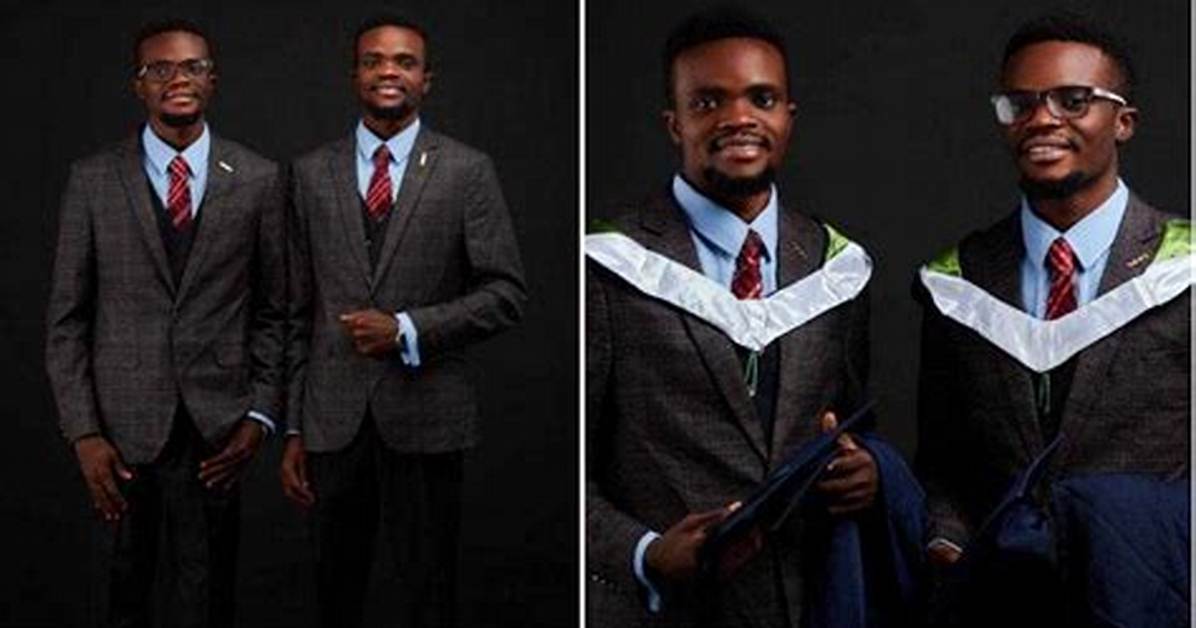"Kehinde & Taiwo": Nigerian Twin Brothers Bag 1St Class in Law from University of Ibadan, Story Goes Viral