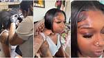 Lady Tattoos Name of Her Nigerian Twitter Crush on Her Face, Video of Her Receiving It Stirs Reactions