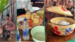 Lagos Food Seller Designs Restaurant to Look Like One from the 1990S, Uses Beautiful Enamel Set