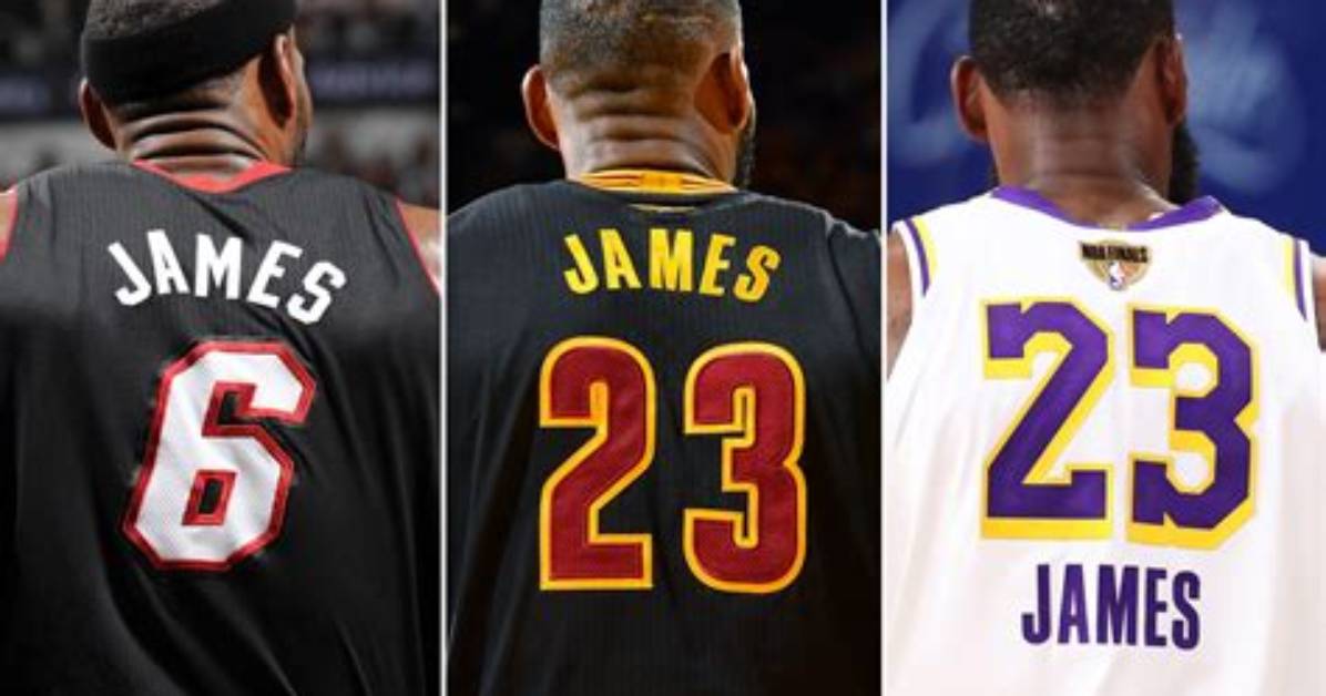 Lebron James Has Switched Jersey Numbers Multiple Times Throughout His Record-Breaking Career