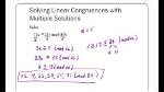 Linear Congruence Calculator Shortcuts