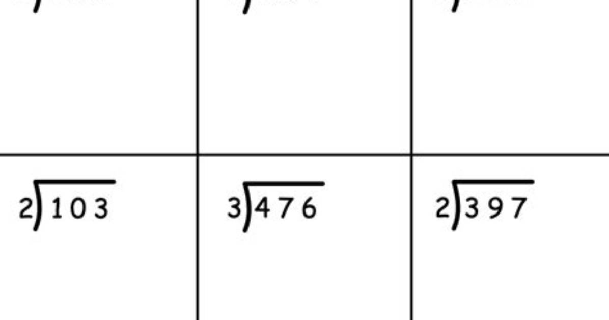 Long Division (Remainder) 305 and 4
