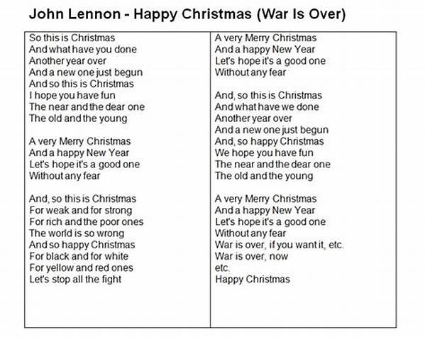 Lyrics & Translations of Happy Xmas (War Is Over) by Angelica Hale
