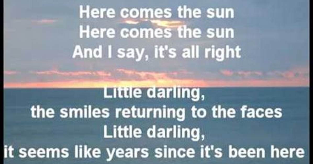 Lyrics & Translations of Here Comes the Sun by Nora Van Elken