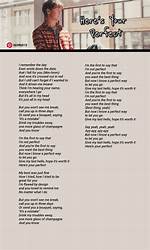 Lyrics & Translations of Here's Your Perfect by Jamie Miller