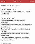 Lyrics & Translations of Ilenas Cousin by Rj Payne