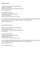 Lyrics & Translations of Linger by Sami Thompson