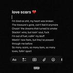 Lyrics & Translations of Love Scars by J. I.