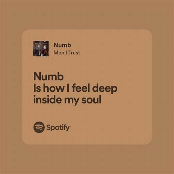 Lyrics & Translations of Numb by Men I Trust