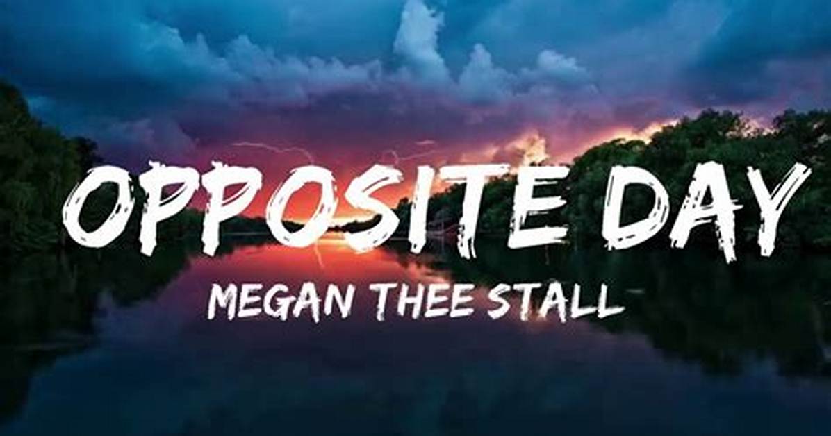 Lyrics & Translations of Opposite Day by Megan Thee Stallion