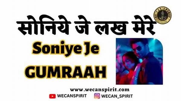 Lyrics & Translations of Soniye Je by Vishal Mishra
