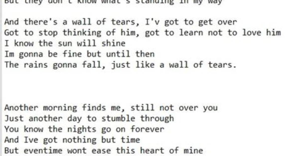 Lyrics & Translations of Tears Fall in Autumn by Li 9