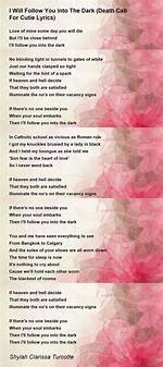 Lyrics & Translations of Waterfalls by Death Cab for Cutie