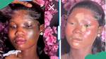Makeup Artist Transforms Lady's Face with Black Patches, Looks Incredible: "Cover Face Like Lagbaja"