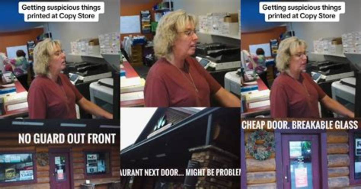 Man Tries to Print Suspicious "Robbery" Pages at Copy Store