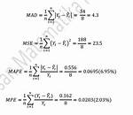 Mape - Mpe - Mapd Calculator