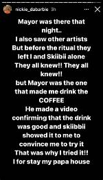 “Mayor Made Me Drink the Laced Coffee”: Ig Model Spills More Details About Skiibii and Mayorkun