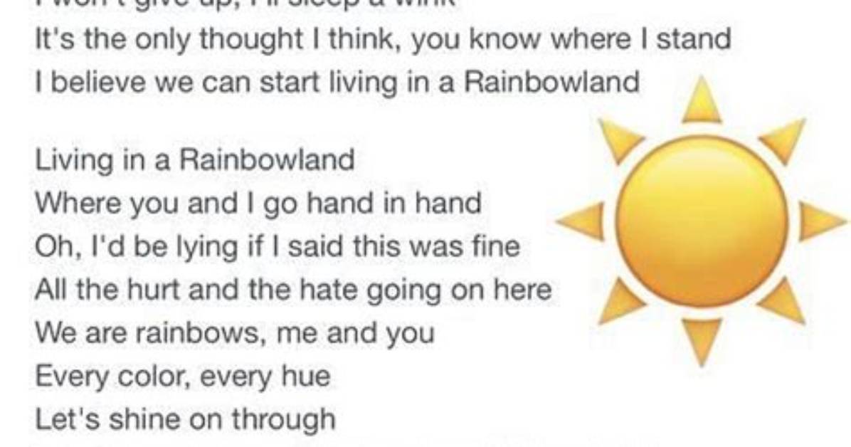 Meaning of "Rainbowland" by Miley Cyrus and Dolly Parton