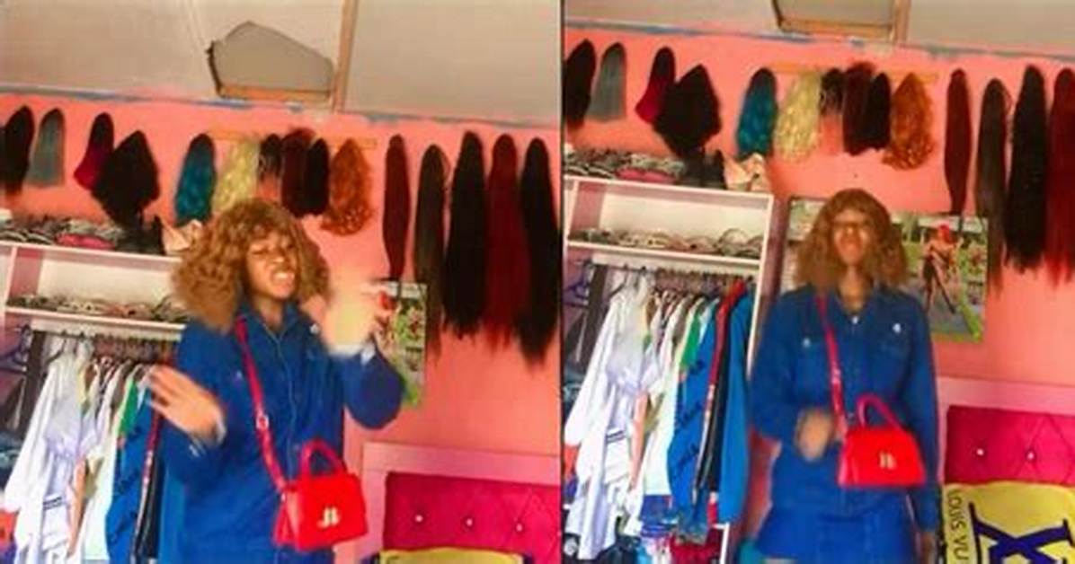 Mixed Reactions as Lady Shows off Collection of 6 Wigs Worth over N2.9M Combined