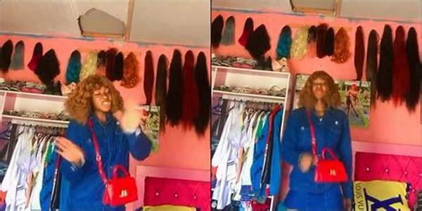 Mixed Reactions as Lady Shows off Collection of 6 Wigs Worth over N2.9M Combined