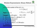 Modular Exponentiation
