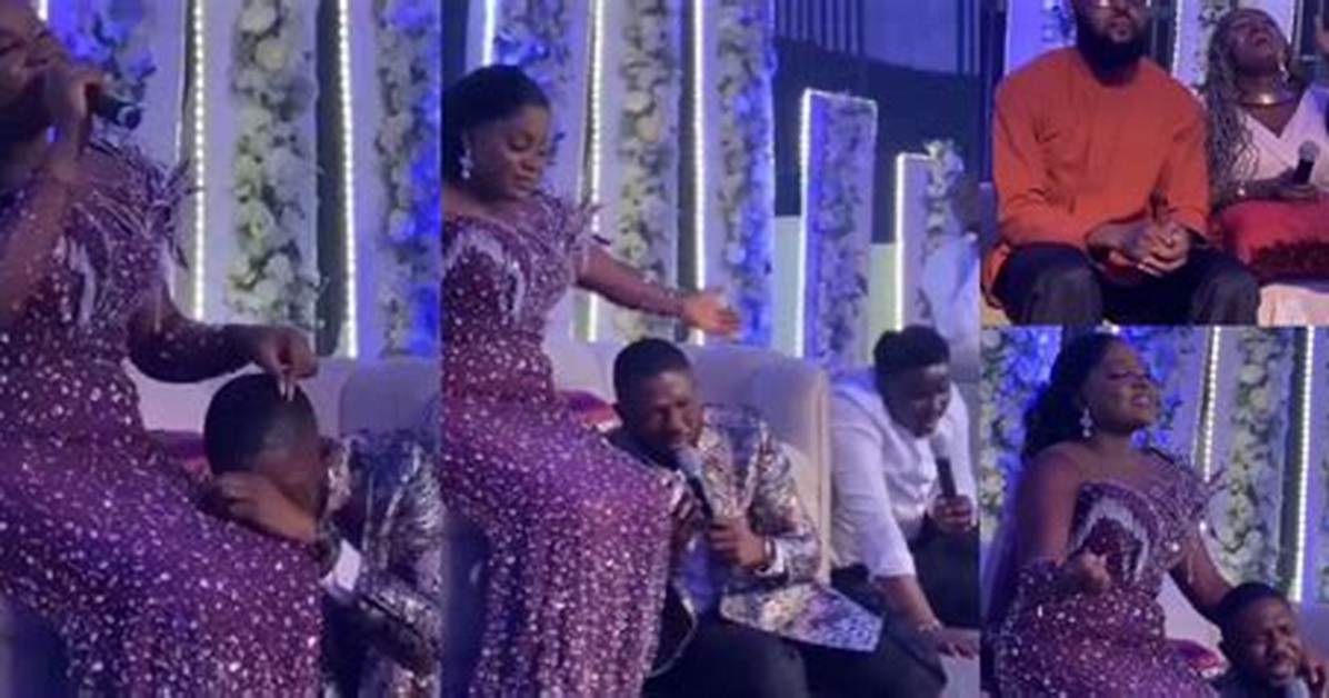 Moment Gospel Singers Sunmisola Agbebi & Yinka Okeleye’s Wedding Turned into a Revival, Causes a Buzz