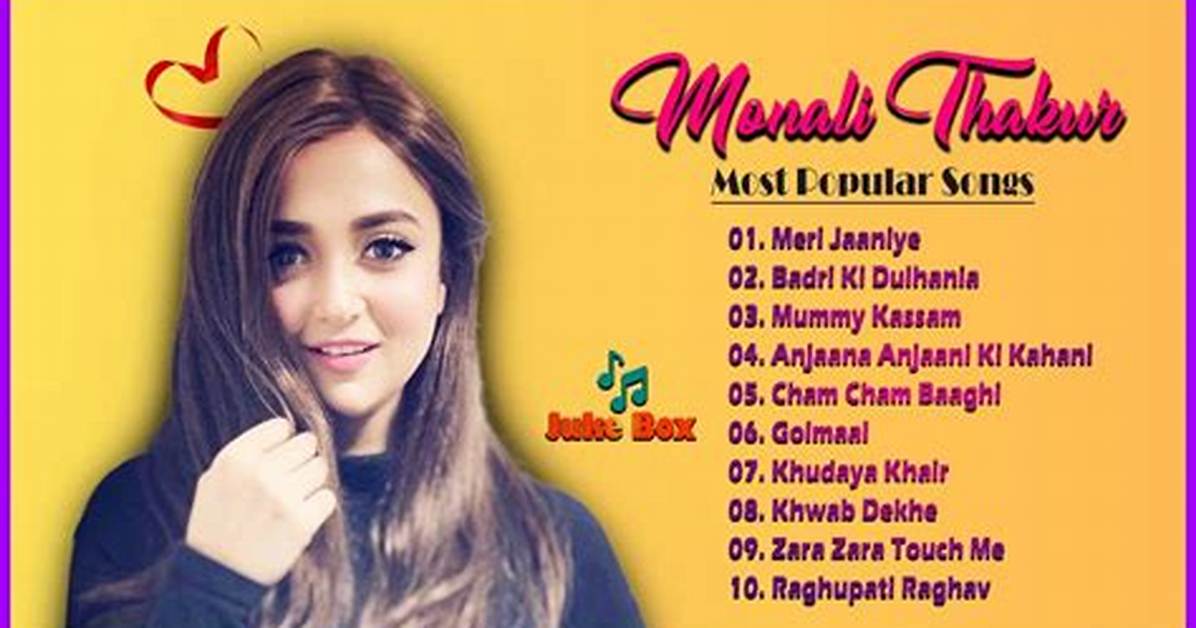 Monali Thakur Famous Songs | Popnable