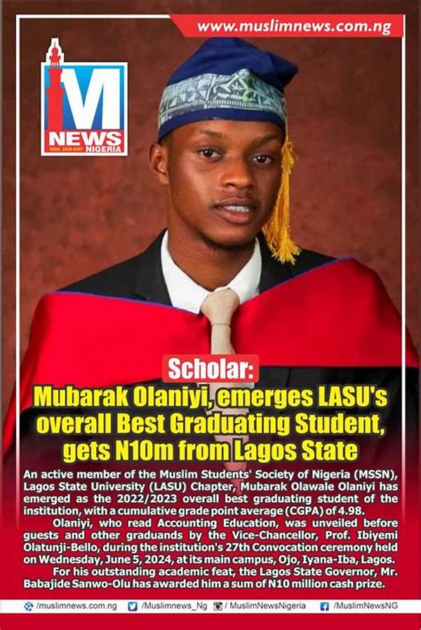 Mubarak Olaniyi: Lasu’s Best Graduating Student with 4.98 Cgpa Shares Journey to Academic Excellence