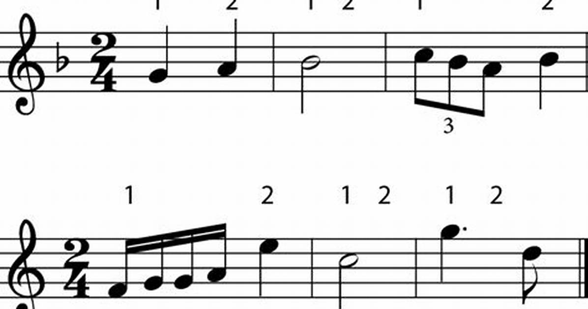 Music with 2/4 Time Signature