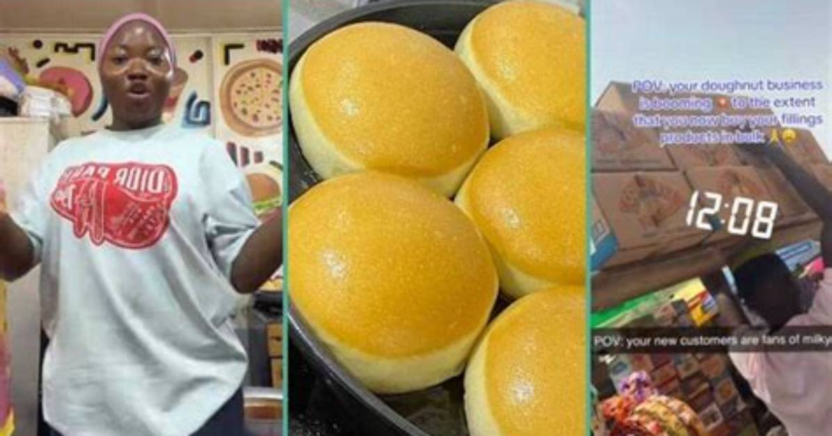Nigerian Woman Who Started Doughnut Business Says Business Has Been Booming, Video Inspires Many