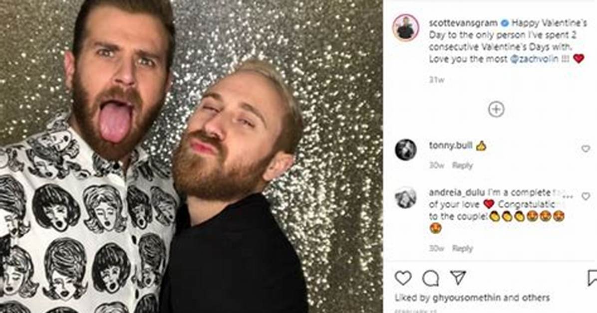 Openly Gay, Scott Evans’ Ex-Boyfriend Is Zach Volin, Love Life and Relationship