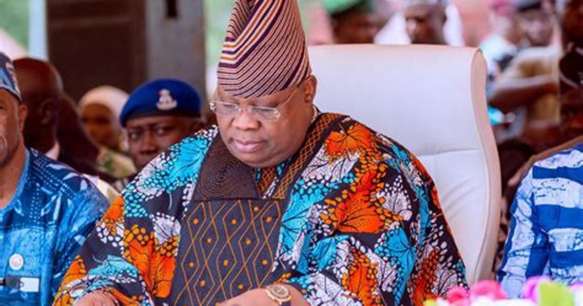 Osun 2022: Moment Ademola Adeleke Prostrates for Davido's Father as He's Announced Winner of Election