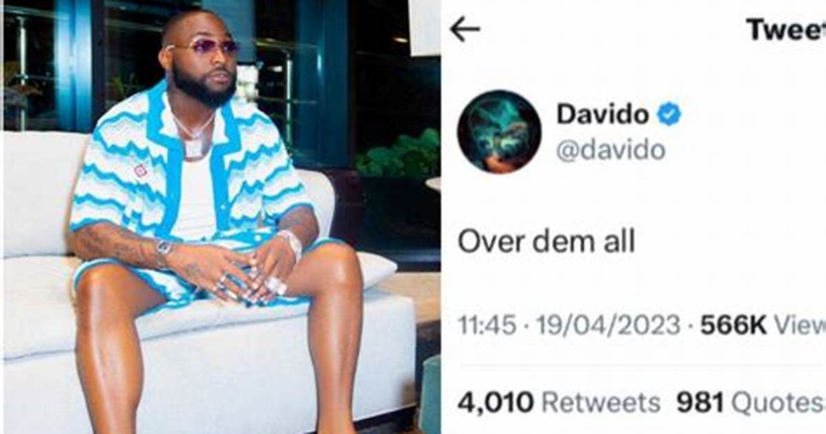 “Over Dem All”: Davido Breaks Silence Amid Rumours of Him Allegedly Expecting Another Child with Baby Mama