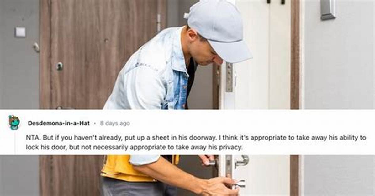 Parent Removes Teen Son's Bedroom Door as Punishment