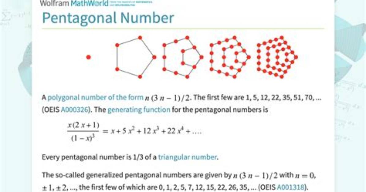 Pentagonal Number Calculator