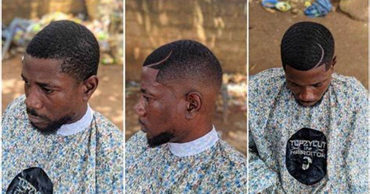 Popular Nigerian Barber Goes Viral Again, Unveils Another Hairstyle
