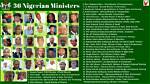 Present Nigerian Ministers and Their Portfolios