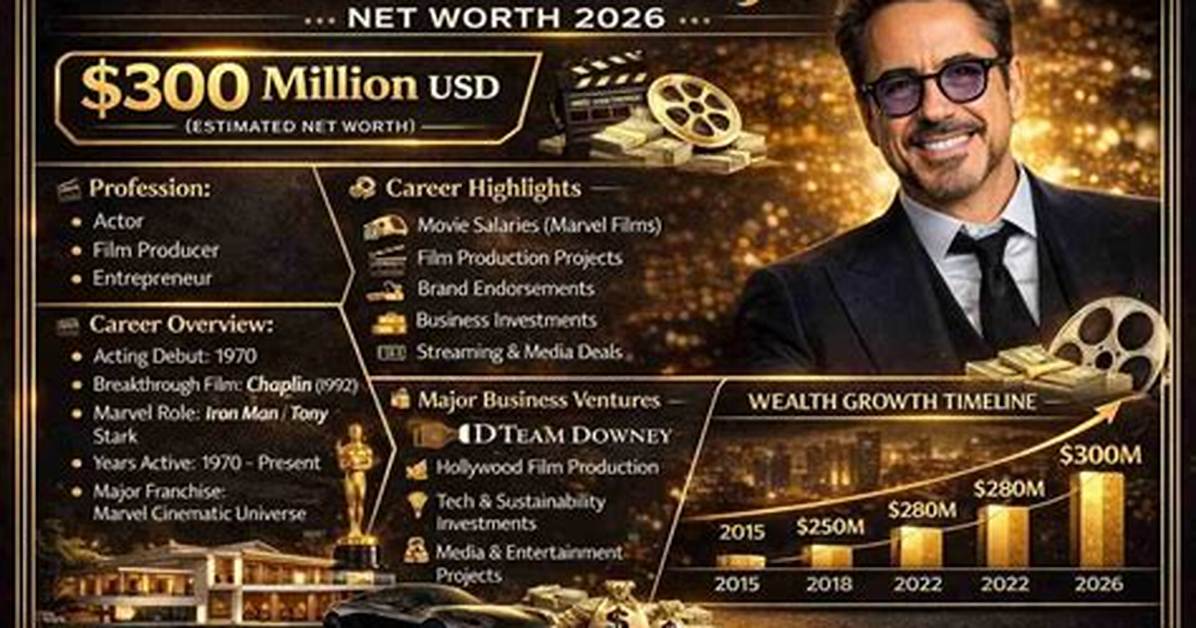 Robert Downey Jr Net Worth [2023 Update]: Charity & Cars-Genius Celebs