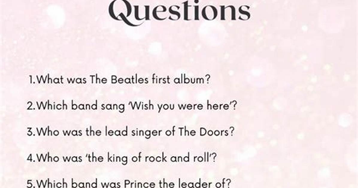 Rock Music Quiz Questions | Popnable
