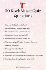 Rock Music Quiz Questions | Popnable