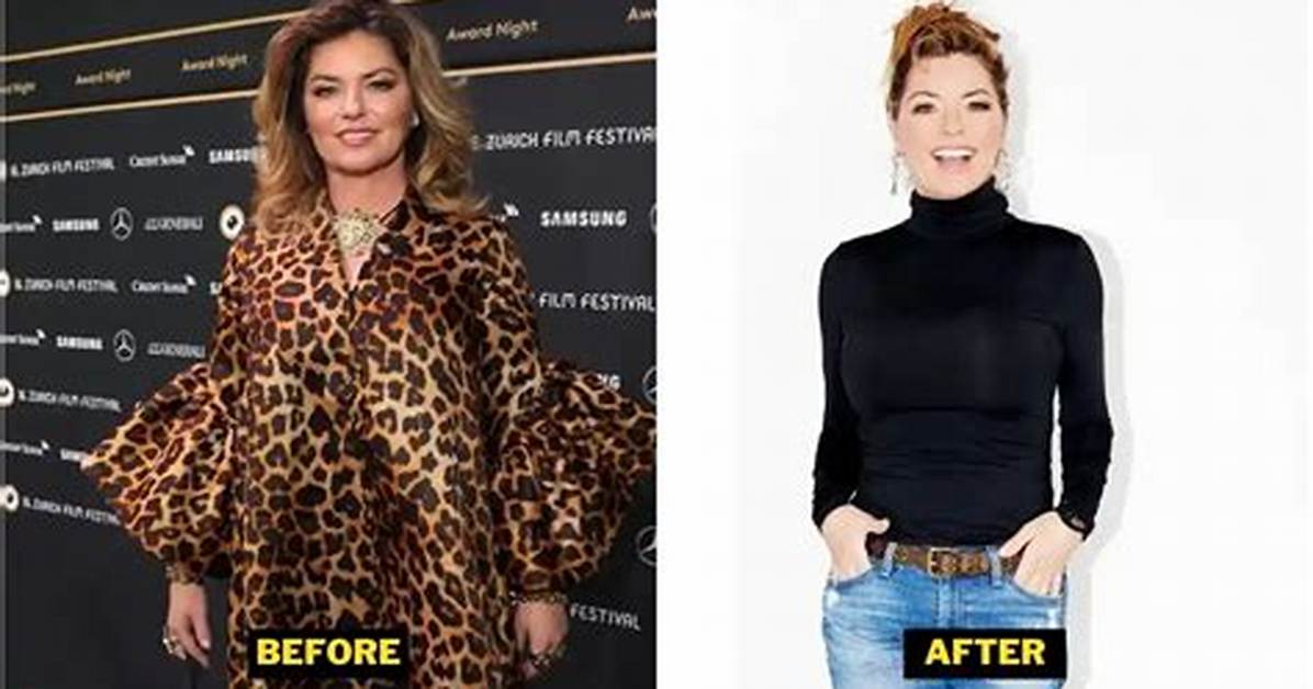 Shania Twain Weight Loss Journey 2023 | Before and After Photos